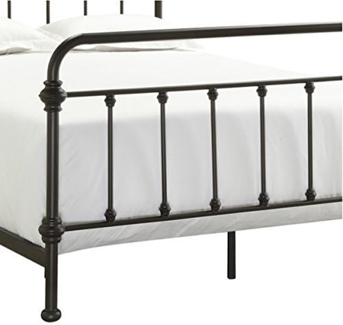 Giselle Antique Dark Bronze Graceful Lines Victorian Iron Metal Bed (Full Size)