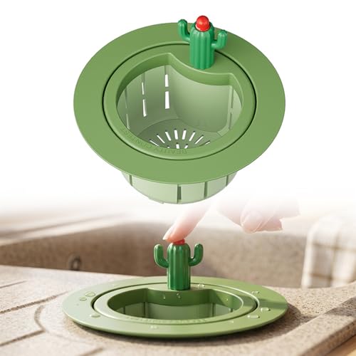 Colador para fregadero de cocina con filtro auto-limpiante