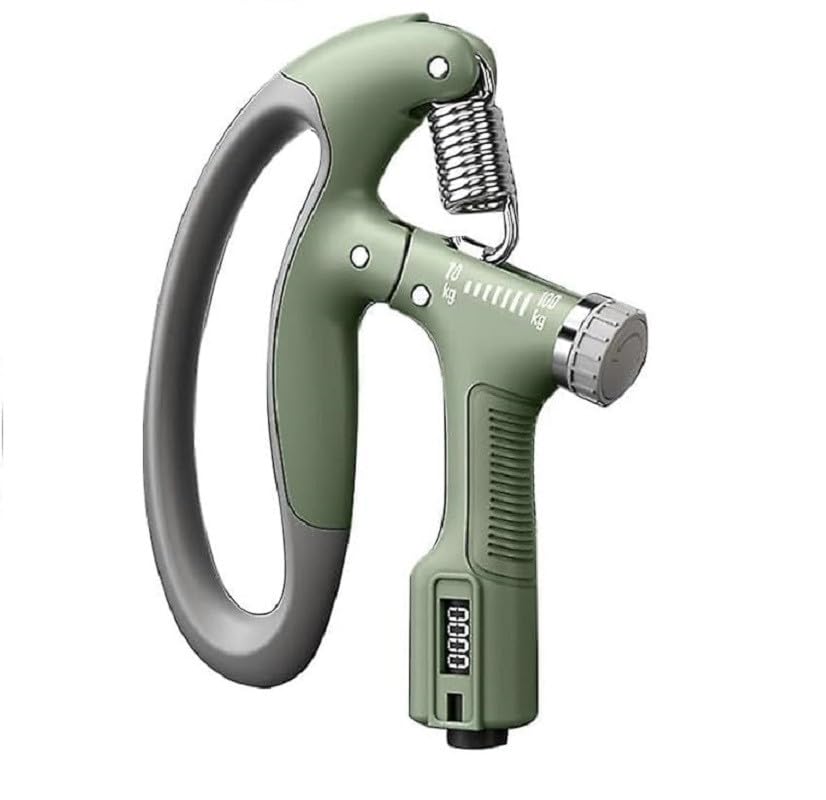 ShopiMoz Adjustable Counting Grip Resistance 10 to 100 kg, Non-Slip Gripper for Athletes & Hand Exercising (Green) (B0CQ2HHQXL) Amazon Price History, Amazon Price Tracker