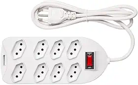 Filtro de Linha com 8 Tomadas EPE 1008+ Branco Intelbras