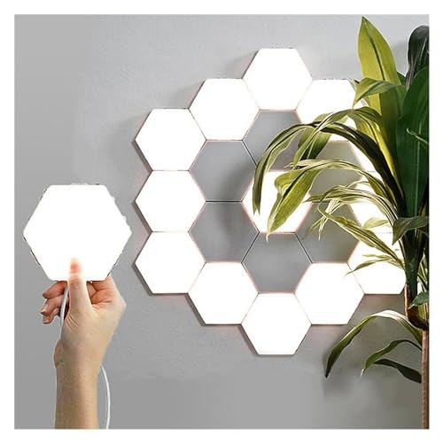 Lámpara de pared táctil magnética con diseño de panal modular para decoración 5