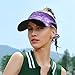 Modern Fashionable Purple Glitter Lashes Adult Sport Sun Visor Hats Adjustable Empty Top Baseball Cap Cotton Ball Caps