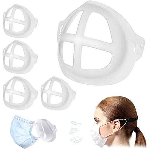 5 Pack Face Mask Bracket - Increase Breathing Space and Protect Lipstick