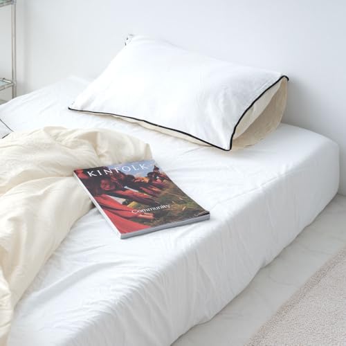 Lotsu ロータス ボックスシーツ 単品 NERUS 正規品 シーツ 洗える 洗いざらし オールシーズン ボックスシーツ 夏 布団 ずれない ベッドシーツ 韓国 おしゃれ シンプル ネルス