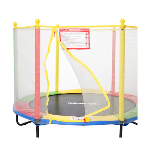 Replay Kids Cama Elástica Pula Pula Trampolim 1,52m, Rede e Lona de Salto com Proteção UV, 36 Molas