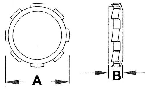 Morris Products 14732 Locknut, Steel, 1