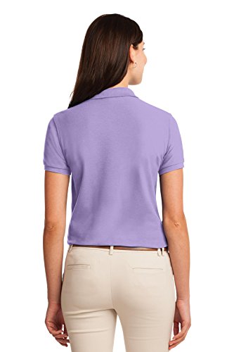 Port Authority Ladies Silk Touch Polo M Bright Lavender #TOP1