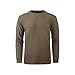 DEHORU 3 Pack Mens' Waffle Shirts Long Sleeve Shirt Regular Fit Casual T-Shirt Crewneck Lightweight Pullover (BKDGKA L)