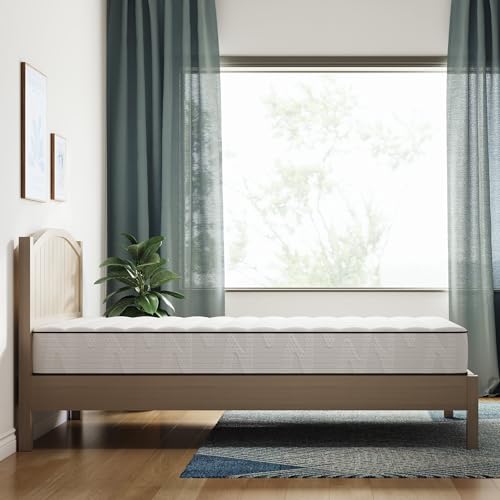 Image of Novilla 8 Inch Queen Size Mattress in a Box, Hypoallergenic & Back Pain Relief, Hybrid Queen Mattresses with Smarts Coils, Fiberglass Free CertiPUR-US Certified Colchones No Box Spring Needed