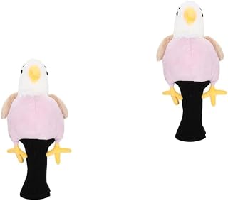 TOYANDONA 2 Piezas Cubierta del Palo De Golf Cubrir Golfistas Accesorios De Golf Dama Dibujos Animados Manga para Accesorios Felpa Paño De Felpa Súper Suave