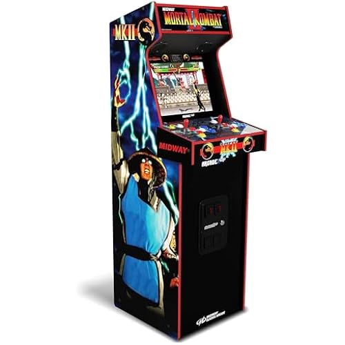ARCADE1UP Mortal Kombat II Deluxe Arcade Machine, 14 Games