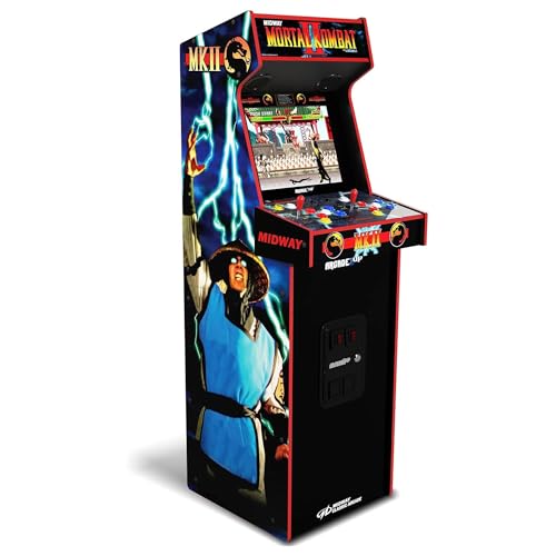 Arcade1Up Mortal Kombat II Deluxe Arcade Machine for Home - 5 Feet Tall - 14 Classic Games