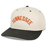 Legacy NCAA Officially Licensed Baseball Hat, Tennessee Volunteers, Lightweight Cap for Men & Women, Heritage Twill Adjustable (HTA), Stone/Black, One Size Fits Most, Adjustable Closure