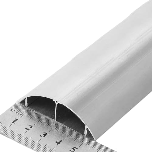 Protezione per cavi copertura per cavi semicircolare autoadesiva per la gestione dei cavi in casa e in ufficio alluminio