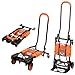 Cosco Shifter 300-Pound Capacity Multi-Position Folding Hand Truck and Cart, Orange - 12222BGO1E