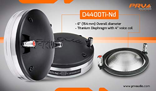 Prv Audio D4400Ti-Nd 2" Exit Titanium Neodymium 200 Watts Rms Pro Audio Compression Driver 4" Vc 110Db (Single) #TOP7