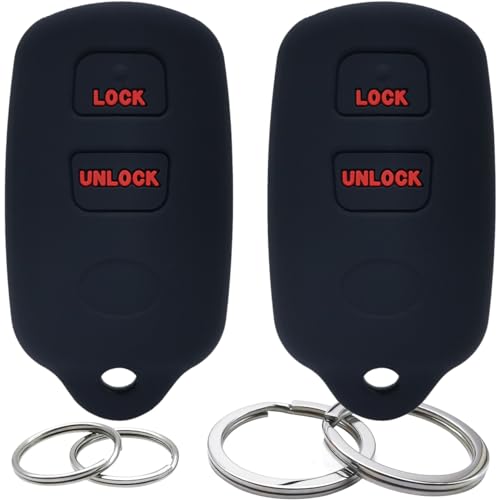 Éviter les boutons cassés sur clé Toyota Corolla et Matrix avec ce lot de 2 coques silicone 3 boutons