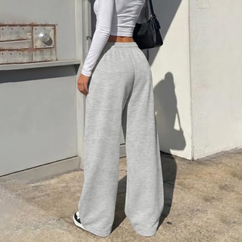 Women Wide Leg Joggers Cotton Baggy Drawstring Waisted with Pockets Joggers - image 5