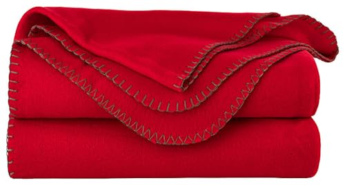 Tarrington House Fleecedecke 150x200cm Kuscheldecke Wohndecke + 1 HLKauf Notizblock