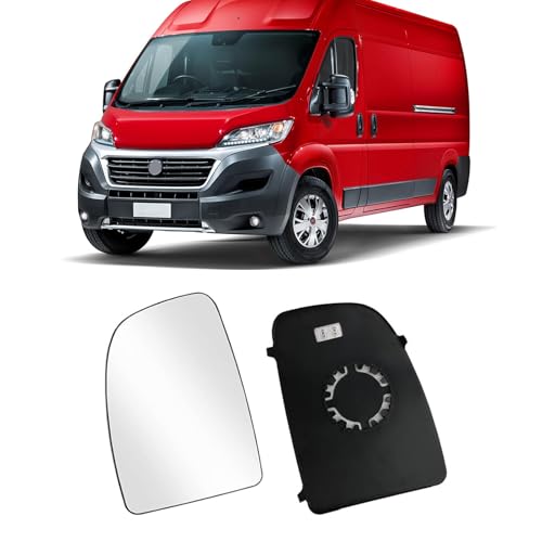 TTCR-II - TTCR-II 1PCS Verre Rétroviseur Compatible avec Fiat Ducato/Citroen Jumper/Peugeot Boxer Verre Miroir Chauffant 2006-2021 Rétroviseur Rechange pour Ducato/Jumper/Boxer Spaceback Miroir(Gauche) - -8%