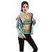 LUOXIYOUXUAN 5 pezzi abbigliamento yoga donna plus size abbigliamento fitness sport all'aperto cappuccio (verde, L?52.5-55KG?)
