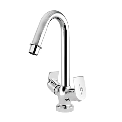 ESSE18 (WL-113#1) Wills Brass Center Hole Basin Mixer Faucet Hot and Cold Deck Mounted for Wash Basin (Brass Spout)