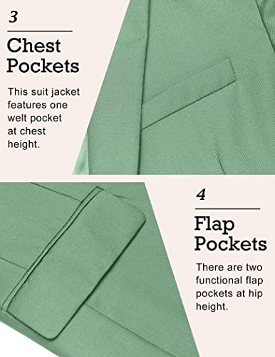 Coofandy Men's Suit Jacket Blazer Jackets Slim Fit Lightweight Sports Jacket (Light Green Xxl) #TOP4