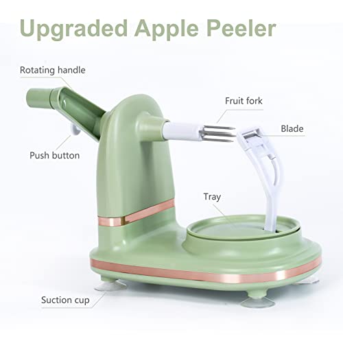 Soft Home Upgraded Plastic Apple Peeler, Pear Peeler And Apple Slicer Corer With Stainless Steel Blades(One Backup Blade Included) #TOP1