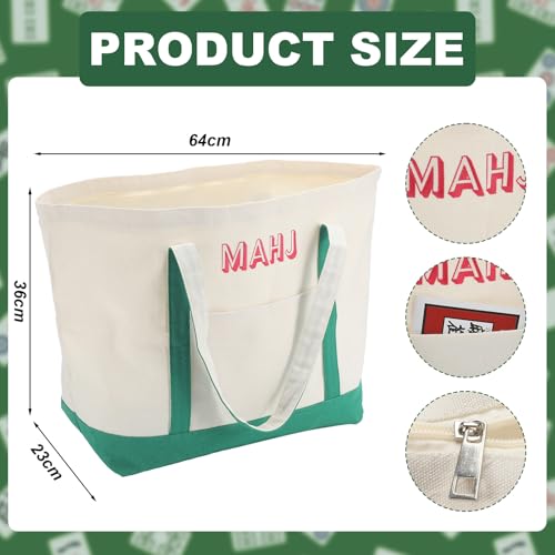 Set 3 Bolsas Vacías Mahjong para Fichas y Racks miniatura 3