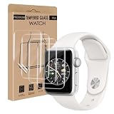 Carantee TPU Verre Trempé pour Apple Watch Series 4/5/6/SE/SE2/SE3 (40mm) Film, Anti Rayures Protection Écran, Tactile sensible, Sans Bulle, HD iWatch 40mm Vitre Protection(4 Pack 3D Full Transparent)