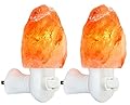 Spantik Pink Himalayan Salt Lamps - Hand Carved, Natural Night Lights for Bedrooms and Home Decor
