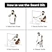 SharpStyle Beard Hair Bib 25.5x27, Beard Grooming Set with Comb & Shaver, Bear Apron, 1 Count