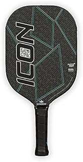 Diadem ICON Performance Pickleball Paddle (Black, Mid, 8oz) | Graphite Carbon Fiber, Honeycomb Core, Fiberglass Face, Ultra Sleek Edge Guard, Spin Friendly | Indoor/Outdoor | USAPA Approved
