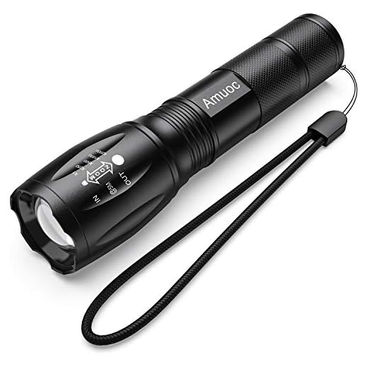 Flashlights, LED Tactical Flashlight S1000 - High Lumen, 5 Modes, Zoomable, Water Resistant, Handheld Light - Best Camping/Outdoor/Hiking/Flashlights/Gift-Giving/Emergency(Batteries Not Included)