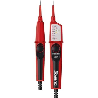 Benning Duspol Expert Voltage and Continuity Tester with Benning Bag Protective Bag for Voltage Tester [Energy Class B]