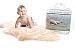 New Zealand Classic Lambskin, Ethically Sourced, Silky Soft Natural Length Wool, Un-Shorn Baby Care Rug, Premium Quality, Medium Size 32 to 34 inches in Length