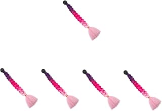 BESPORTBLE 5Pcs Guarnição Do Capacete Trança Decoração Da Motocicleta Trança Perucas Perucas Rabo De Cavalo Decorações Da Motocicleta Capacetes Da Motocicleta Capacetes Rabo De Cavalo