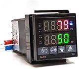 WiFi PID Temperature Controller, W/ 30 RAMP SOAK Steps, SSR Output, W/ Dual Alarm, 1/16 DIN Size, AW-SYL-2352P