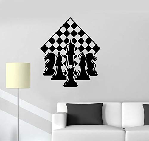 KREEPO Chess Player Wall Stickers-PVC Vinyl (36.9 cm x 58.5 cm) Black (B0859WNHWB) Amazon Price History, Amazon Price Tracker