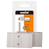 meite 23 Gauge Pin Nails, 1-3/8 Inch 304 Stainless Steel Pin Nails - Micro 23GA Headless Nails for Nail Gun for Trim, Craft, and Woodworking (1,500 Counts)