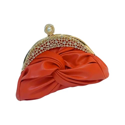 Sac à main en cuir synthétique pour fête et pochette de mariage chic en strass