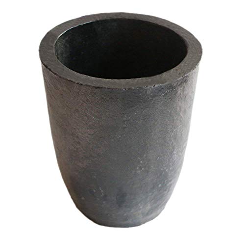 OTOOLWORLD 10KG Clay Graphite Crucible Foundry Cup Furnace Torch Melting Casting Refining Gold Silver Copper Brass Aluminum Lead Zinc and Alloys 1100ML