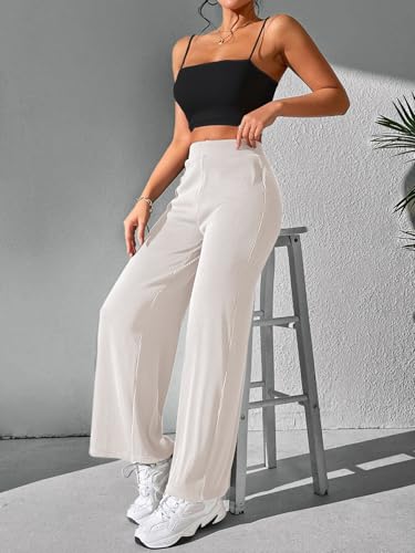 Image of GRECIILOOKS Women's Parachute Cargo Pants - High Waist Flared Korean Trousers| Trendy Casual Wear for Daily & Travel Use (Available in Plus Size)