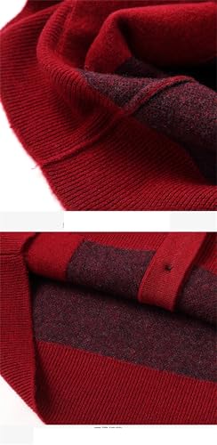 Men's Fashion Vest Cashmere Knitted Sleeveless Sweater Cardigan Single Breasted Waistcoat4