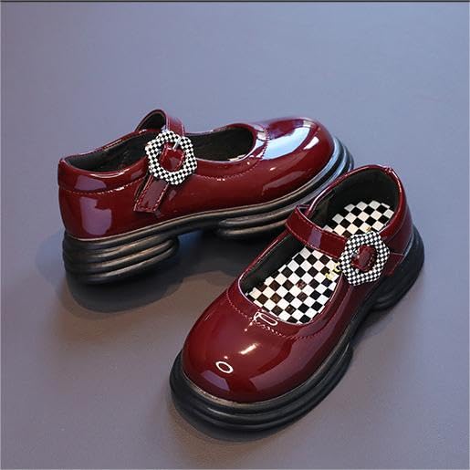 Girls' Mary Jane Shoes Strap Girls School Flats Leather Girl Loafers School Uniform Non-Slip Sole4