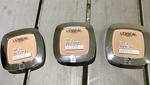 3x Loreal Paris True Match Super-Blendable Perfecting Powder (4.N Beige)