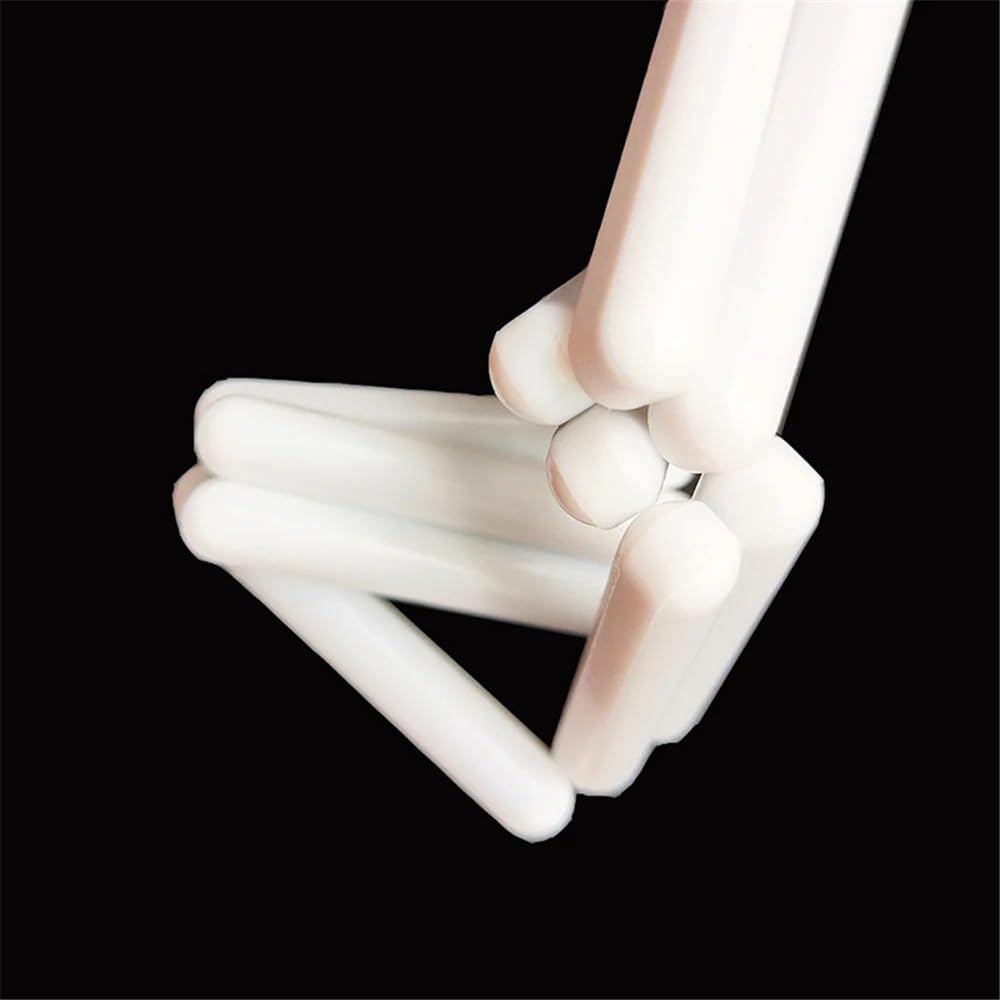 Rührstab, 10er-Pack C8x50mm PTFE-Magnetrührstäbe ohne Drehring, weiße Spinbars-Laborausrüstung