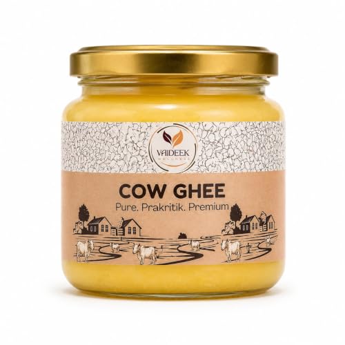 Image of Vaideek Pure Cow Ghee Cultured Desi Ghee 200ml | Bilona Cow Ghee Two Way Churned | Made in Earthen Pots | Lab Certified