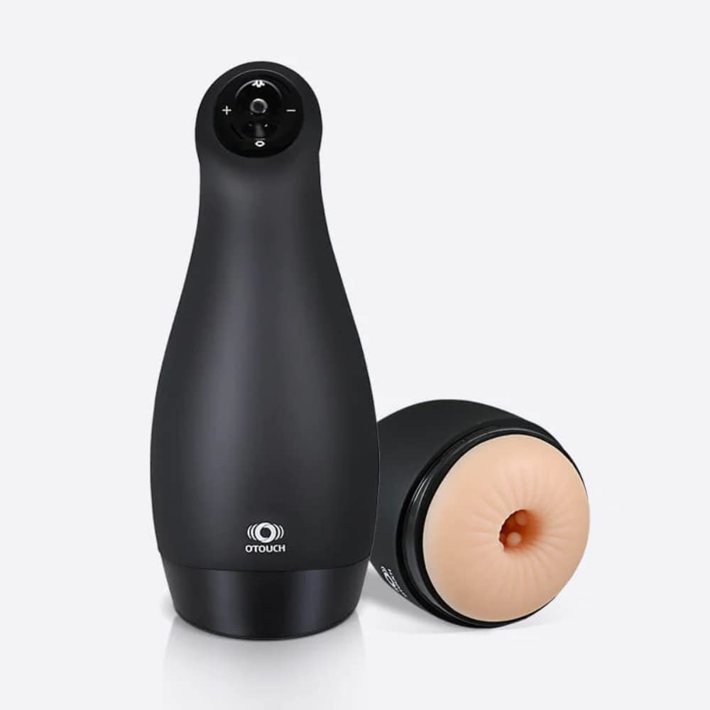 OTOUCH Airturn3 Masturbatore, Masturbatore automatico per uomini, Giocattoli sessuali per uomini, 18 modalità di vibrazione e 3 modalità di suzione, Funzione vibrante e succhiante, Ano, Nero