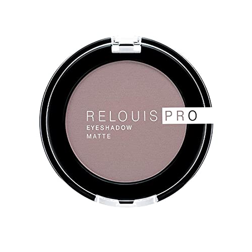 Relouis PRO Matte Eyeshadow - Natural Shades Neutral Colors for Smokey Eye Makeup , Compact Eyeshadows (15 TAUPE)